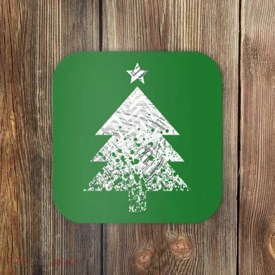 Abstract Big Christmas Tree Coaster
