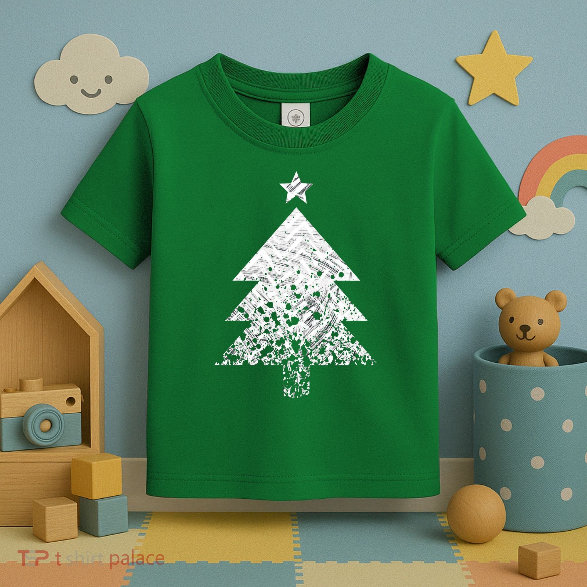 Abstract Big Christmas Tree Toddler T-Shirt