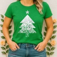 Abstract Big Christmas Tree Women's T-Shirt thumb 2