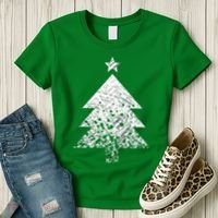 Abstract Big Christmas Tree Women's T-Shirt thumb 3