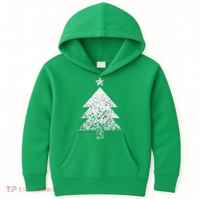 Abstract Big Christmas Tree Kids Hoodie