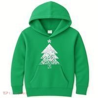 Abstract Big Christmas Tree Kids Hoodie thumb 0