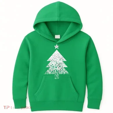 Abstract Big Christmas Tree Kids Hoodie