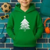 Abstract Big Christmas Tree Kids Hoodie thumb 2