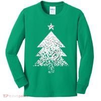 Abstract Big Christmas Tree Kids Long Sleeve Shirt thumb 0