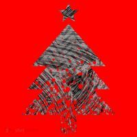 Abstract Big Christmas Tree Santa Hat thumb 1