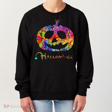 Abstract Halloween Pumpkin Women's Sweatshirt