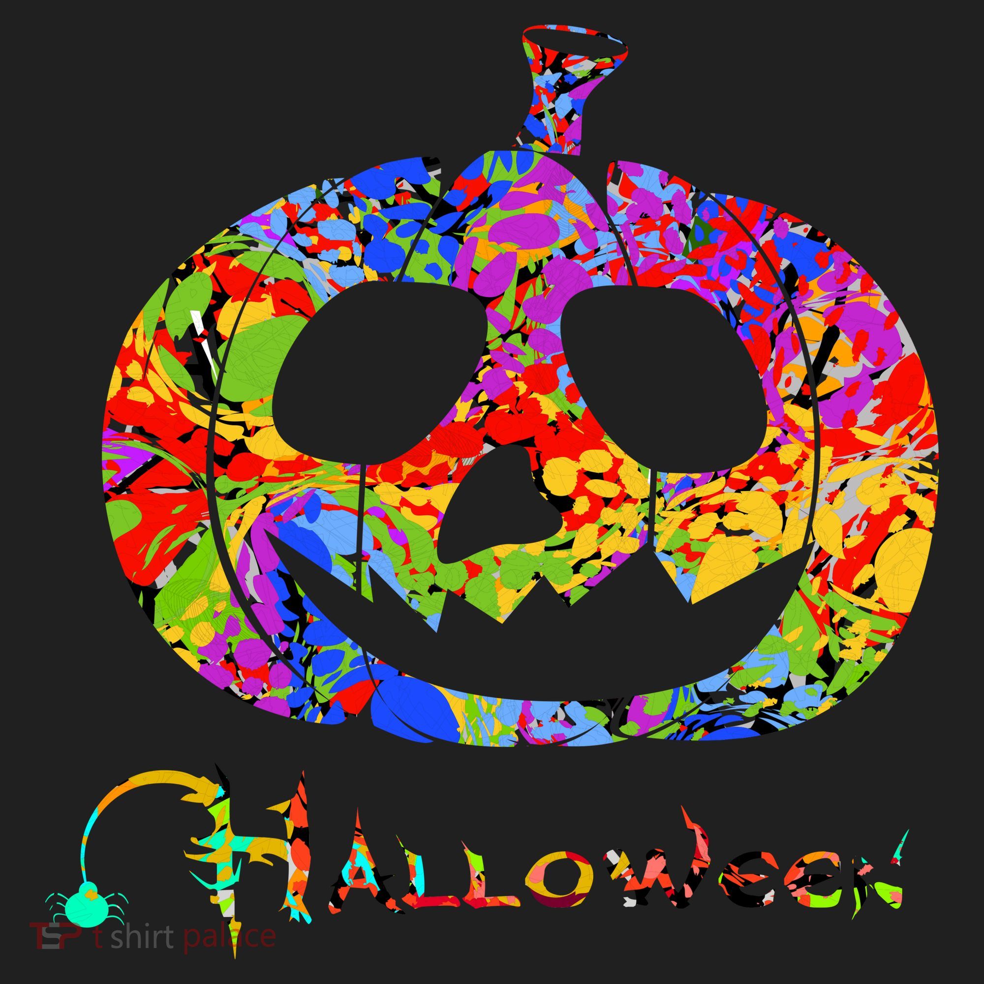 Abstract Halloween Pumpkin Women's Sweatshirt