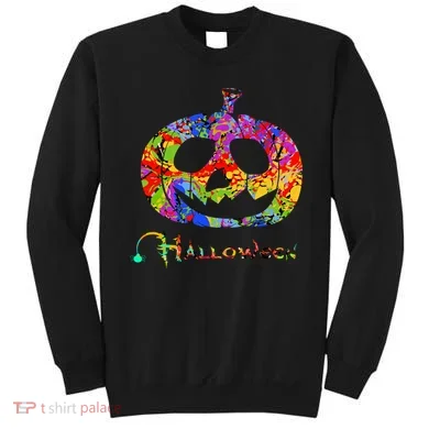 Abstract Halloween Pumpkin Sweatshirt