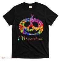 Abstract Halloween Pumpkin T-Shirt thumb 0