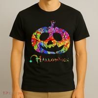 Abstract Halloween Pumpkin T-Shirt thumb 3