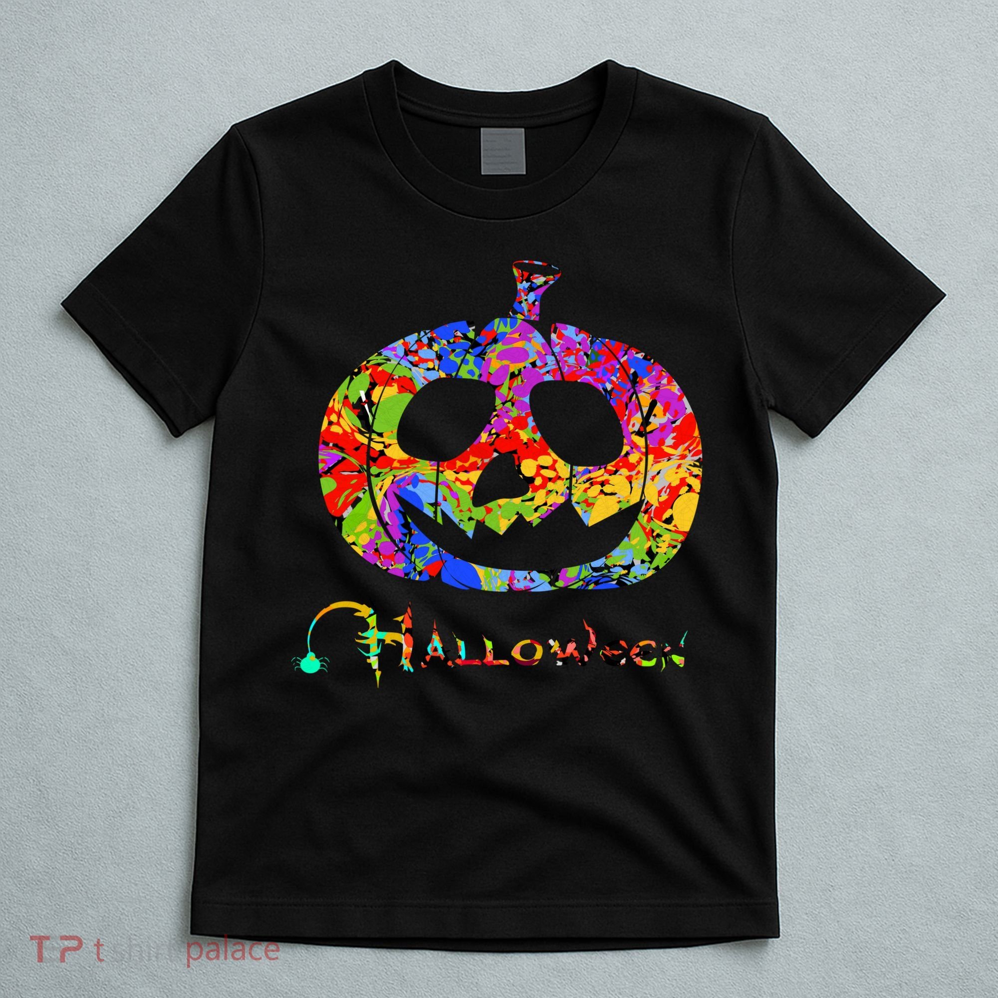 Abstract Halloween Pumpkin T-Shirt