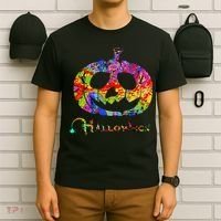Abstract Halloween Pumpkin T-Shirt thumb 6