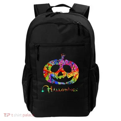 Abstract Halloween Pumpkin Backpack