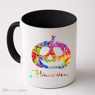 Abstract Halloween Pumpkin Coffee Mug