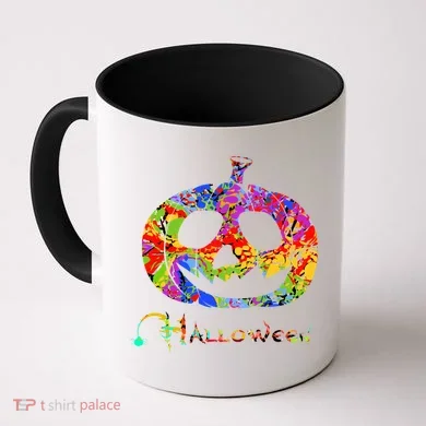 Abstract Halloween Pumpkin Coffee Mug