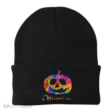 Abstract Halloween Pumpkin Beanie