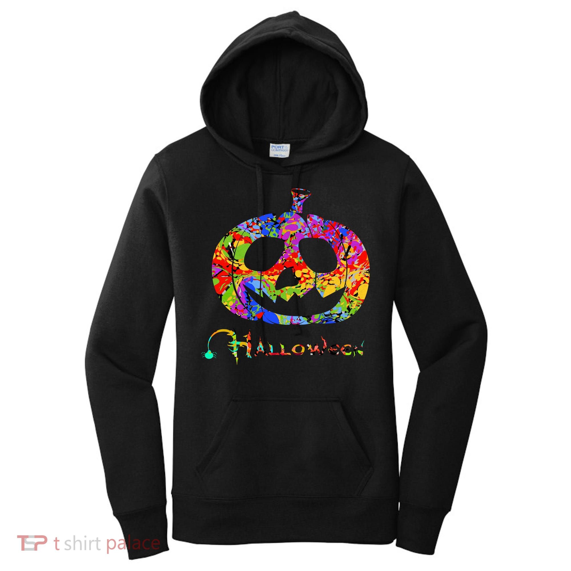 Abstract Halloween Pumpkin Women's Hoodie