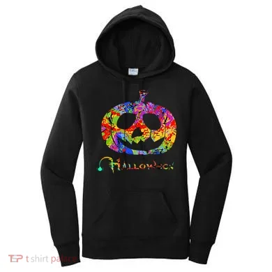 Abstract Halloween Pumpkin Women's Hoodie