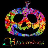Abstract Halloween Pumpkin Women's Hoodie thumb 2