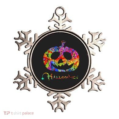 Abstract Halloween Pumpkin Ornament