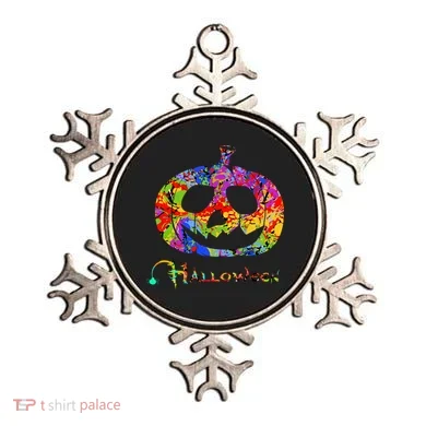 Abstract Halloween Pumpkin Ornament