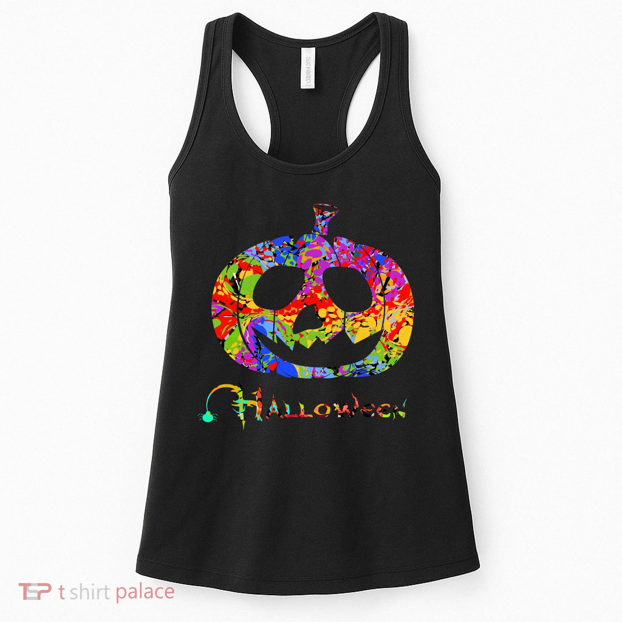 Abstract Halloween Pumpkin Women's Tank Top