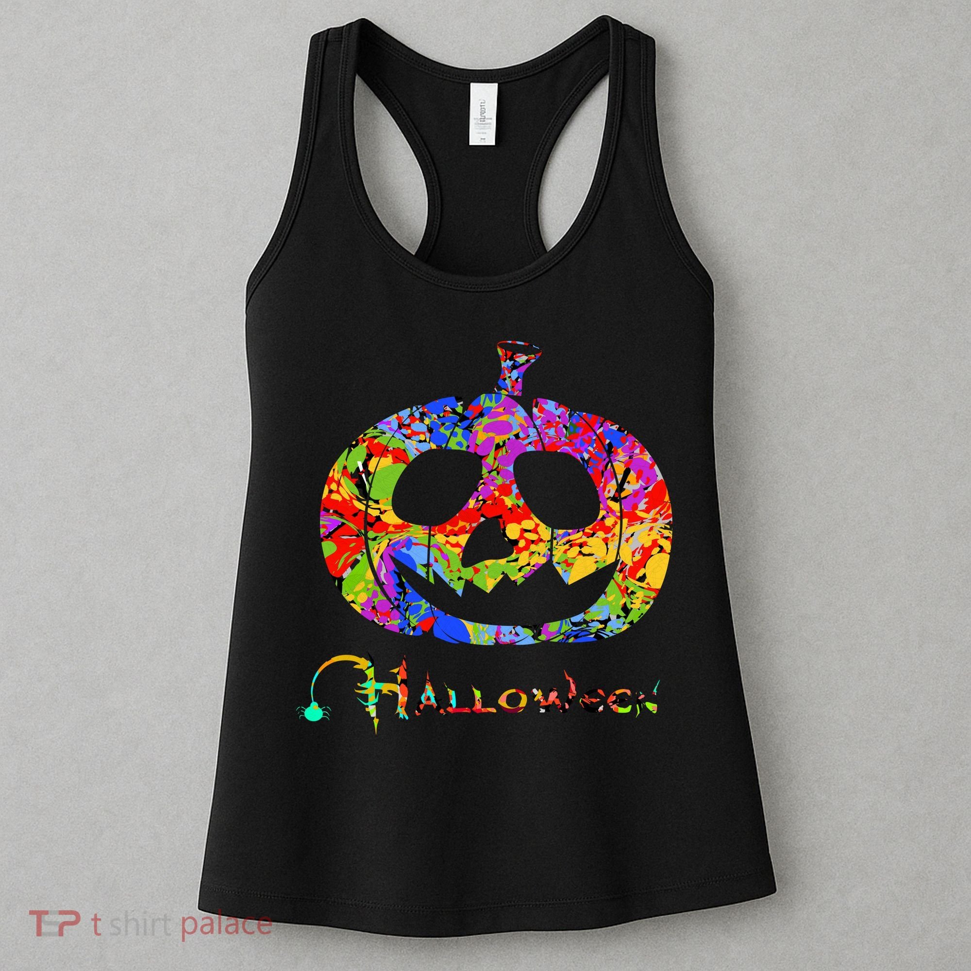 Abstract Halloween Pumpkin Women's Tank Top