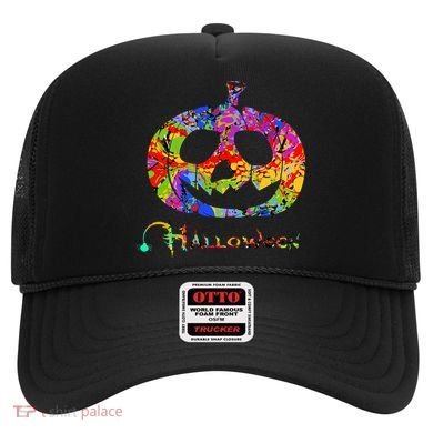 Abstract Halloween Pumpkin Hat
