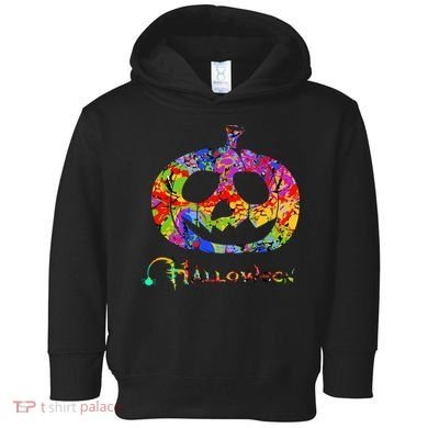 Abstract Halloween Pumpkin Toddler Hoodie