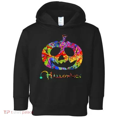 Abstract Halloween Pumpkin Toddler Hoodie