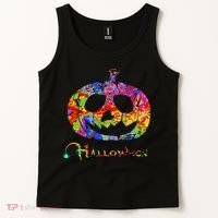 Abstract Halloween Pumpkin Tank Top thumb 2