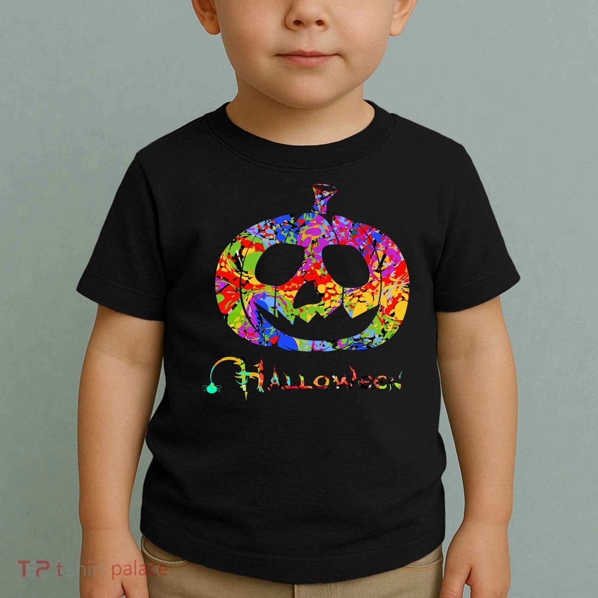 Abstract Halloween Pumpkin Toddler T-Shirt