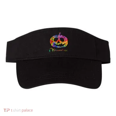 Abstract Halloween Pumpkin Visor