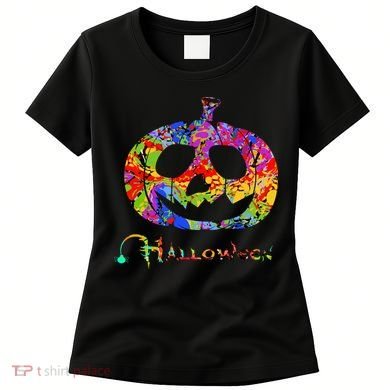 Abstract Halloween Pumpkin Women's T-Shirt