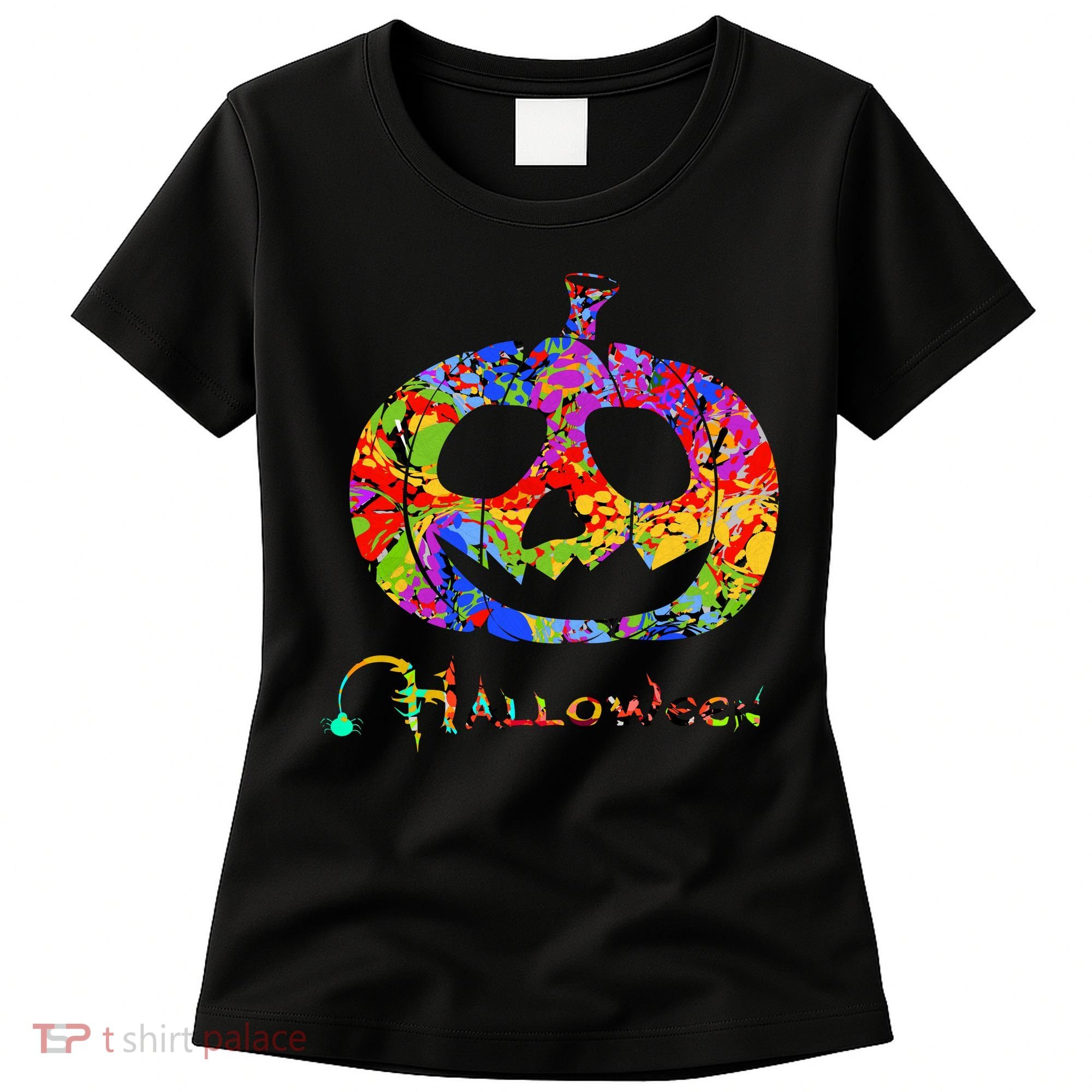 Abstract Halloween Pumpkin Women's T-Shirt