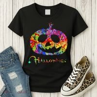 Abstract Halloween Pumpkin Women's T-Shirt thumb 3