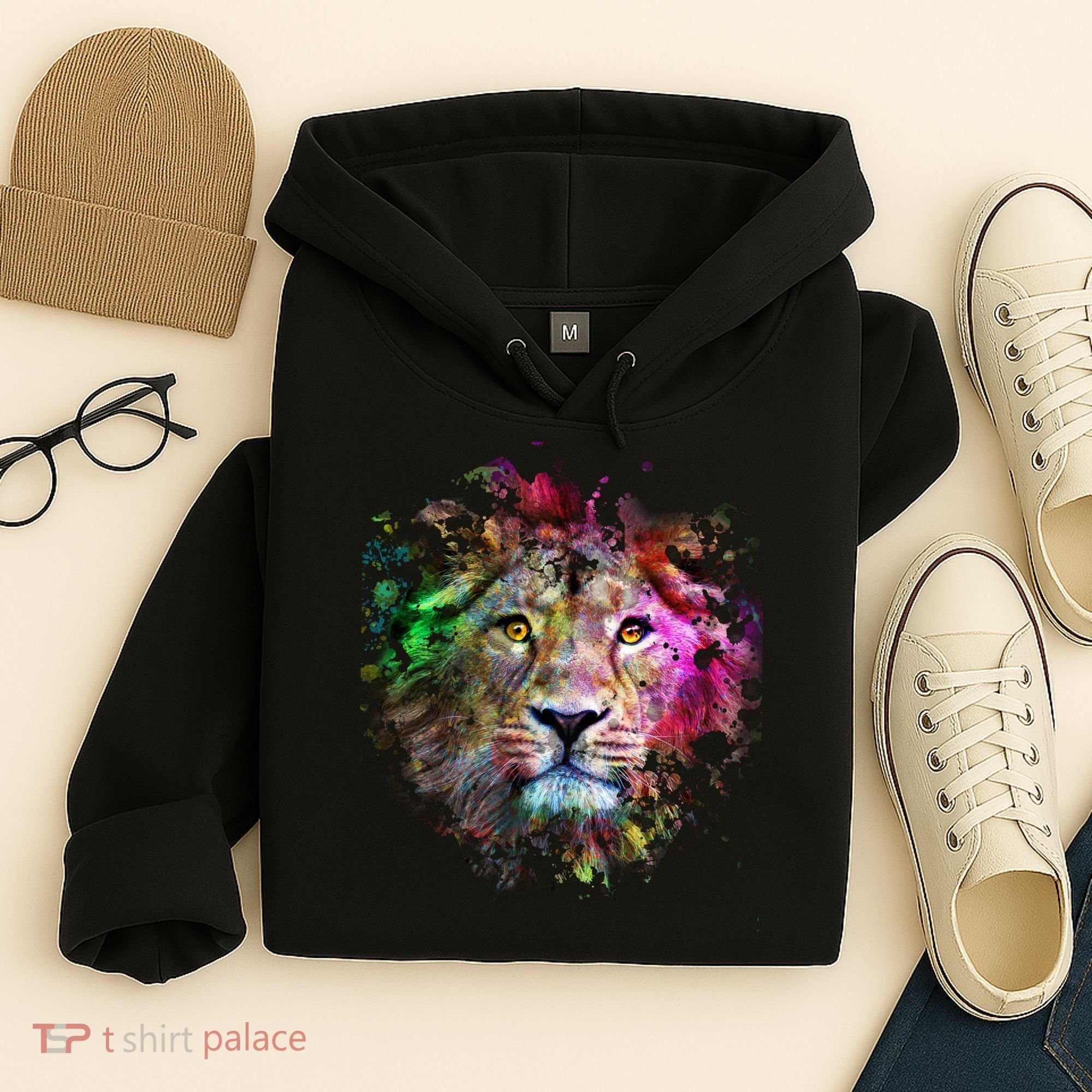 Abstract Lion Hoodie