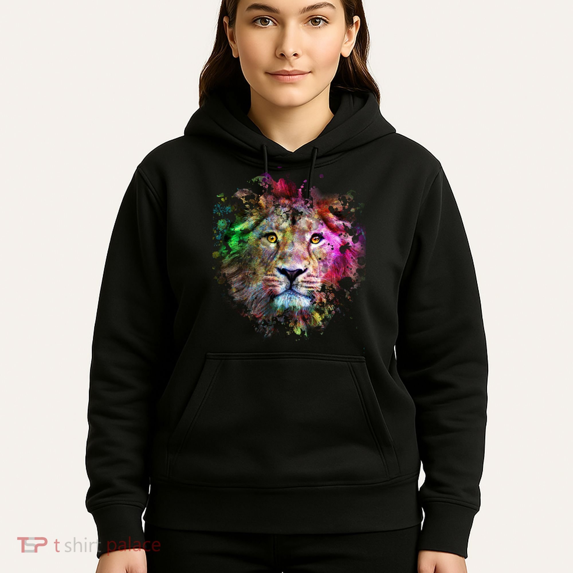 Abstract Lion Hoodie