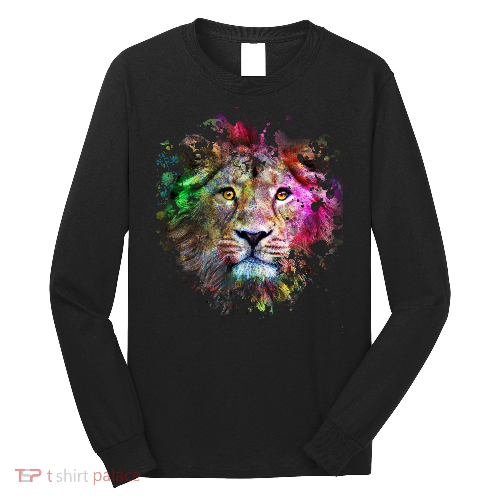 Abstract Lion Long Sleeve Shirt