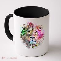 Abstract Lion Coffee Mug thumb 0