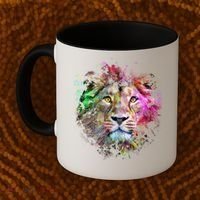 Abstract Lion Coffee Mug thumb 2