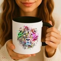 Abstract Lion Coffee Mug thumb 3