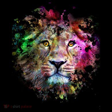 Abstract Lion Drawstring Bag