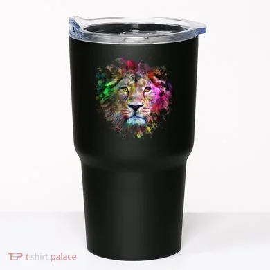Abstract Lion Tumbler
