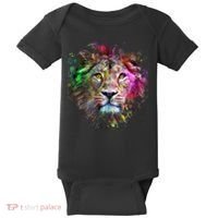 Abstract Lion Baby Bodysuit thumb 0