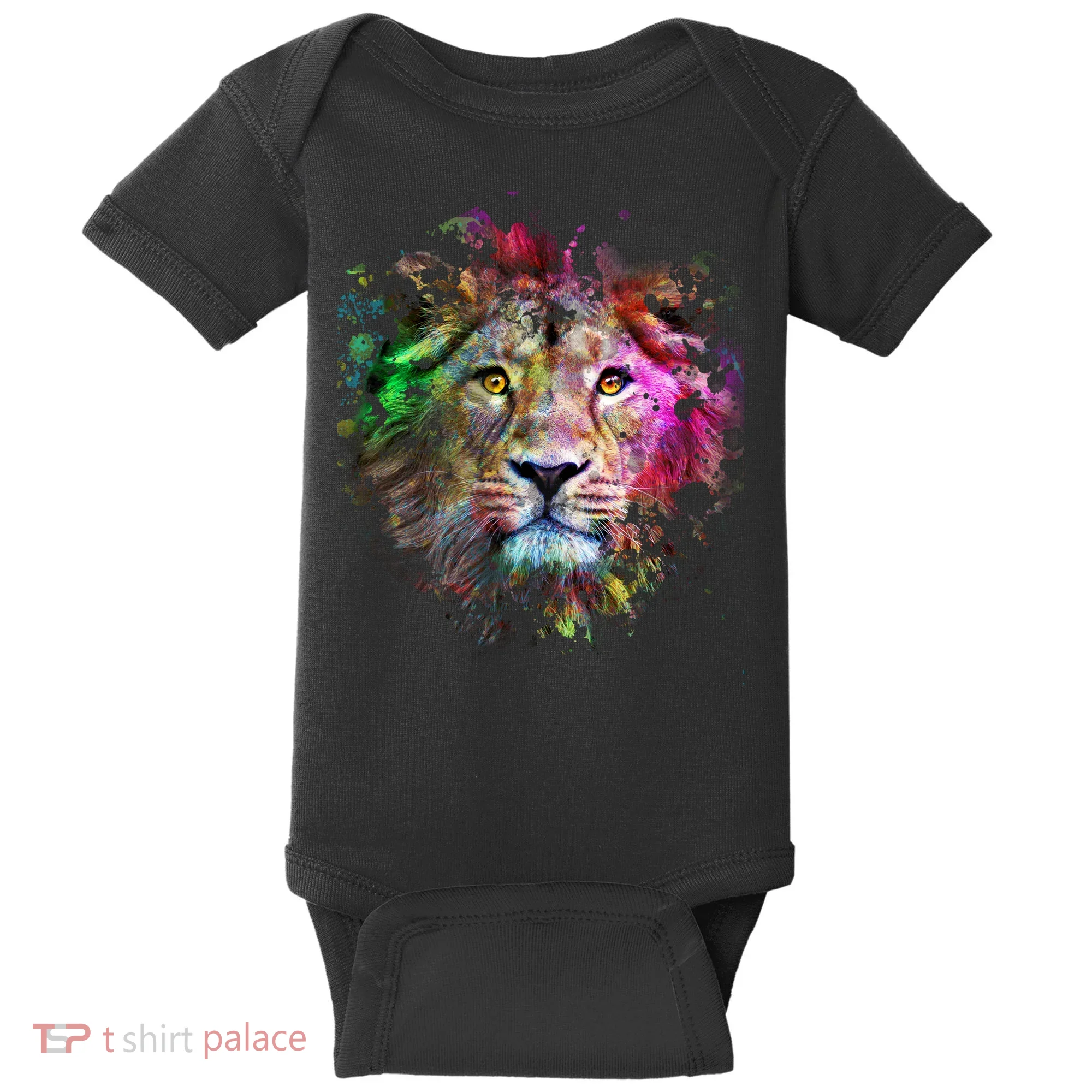 Abstract Lion Baby Bodysuit