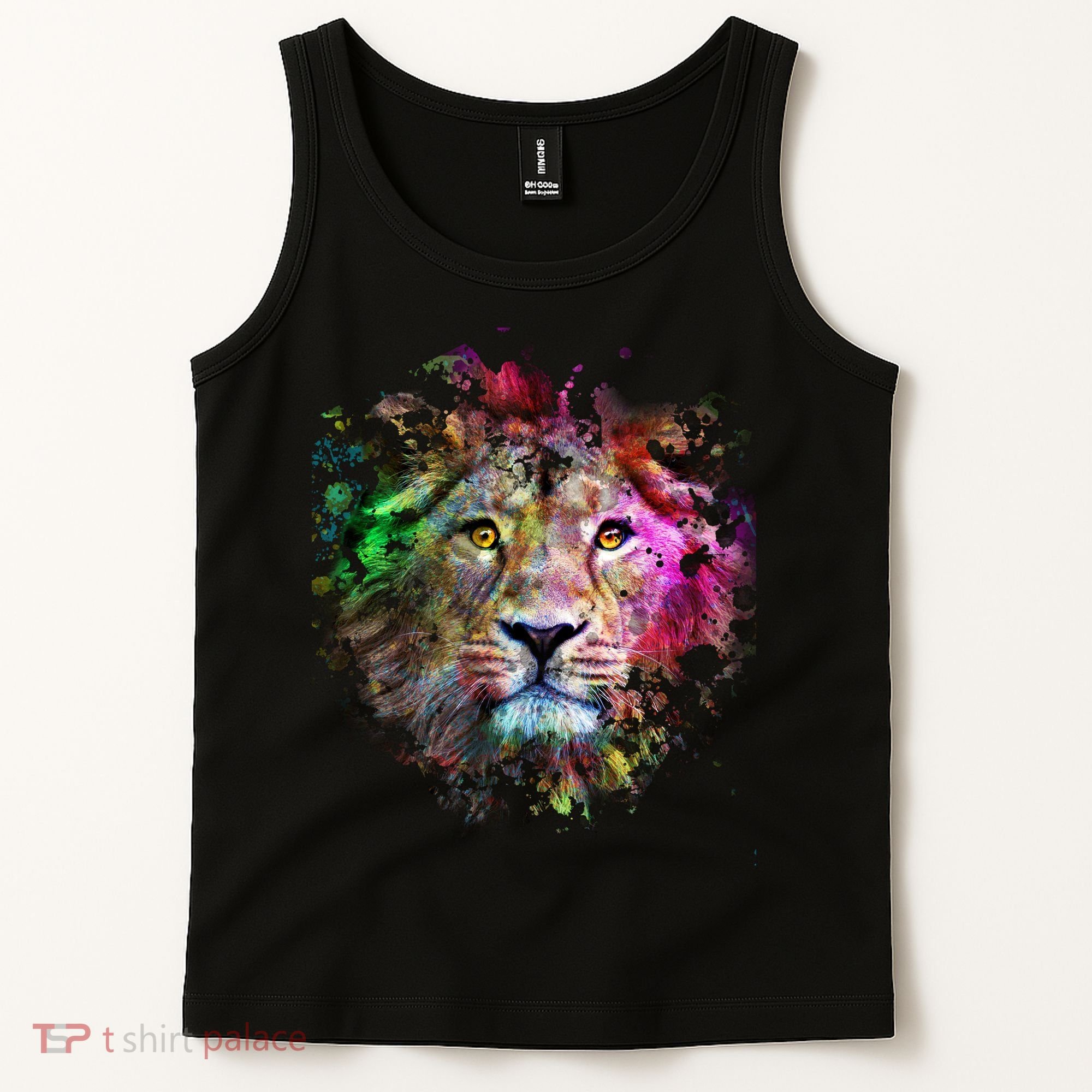 Abstract Lion Tank Top