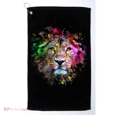 Abstract Lion Golf Towel