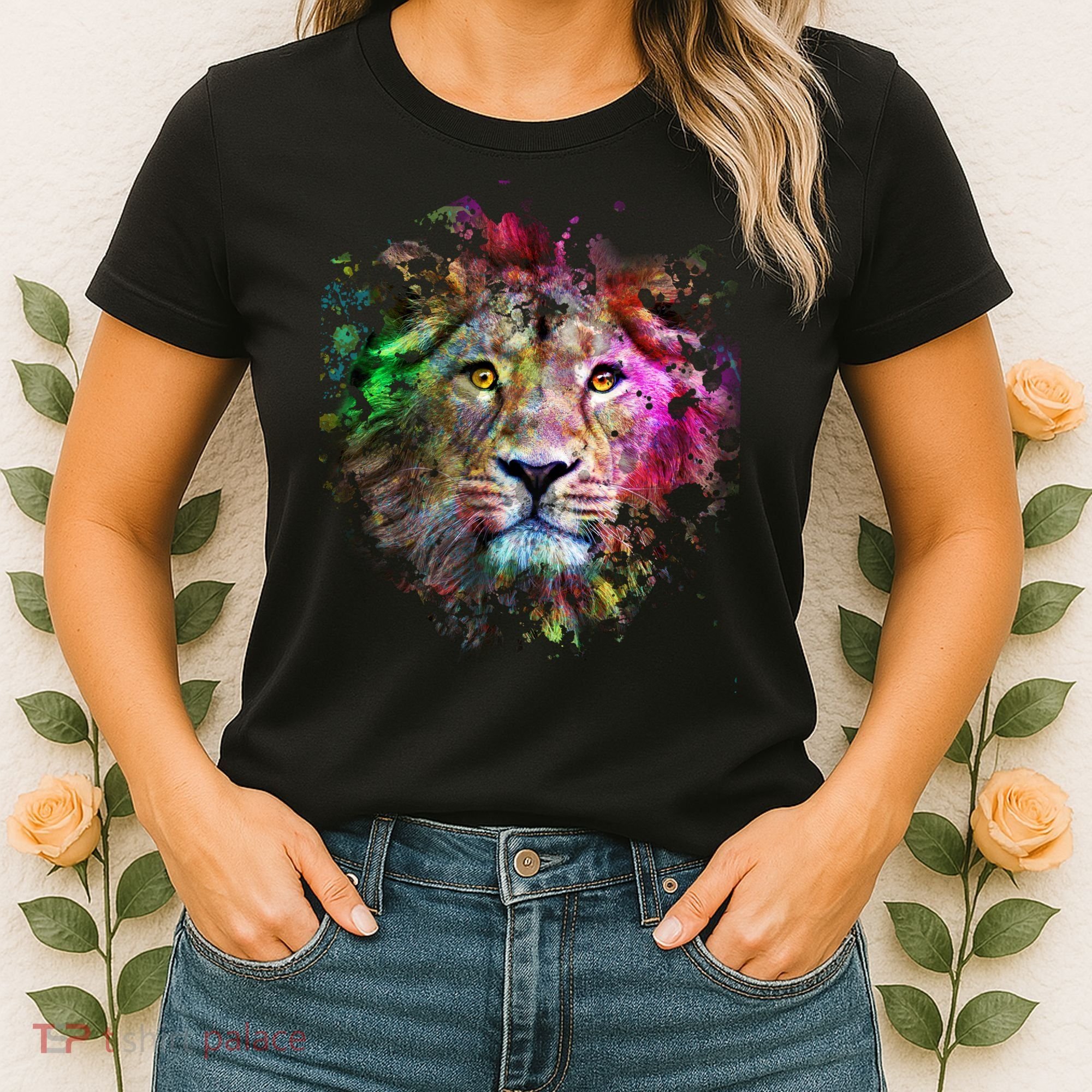Abstract Lion Women's T-Shirt